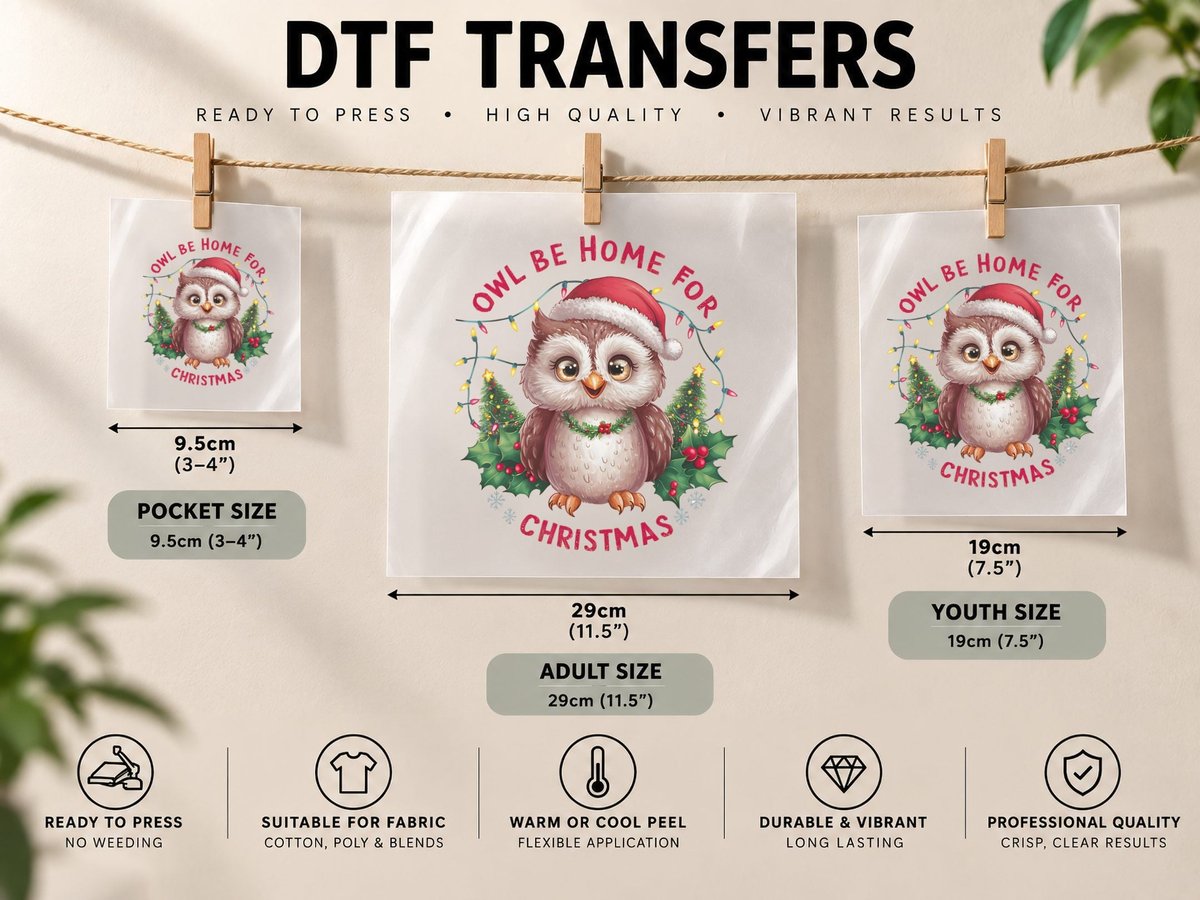 Overbaked & Over It Christmas, Funny Xmas, Holiday Gift DTF Transfer Iron On