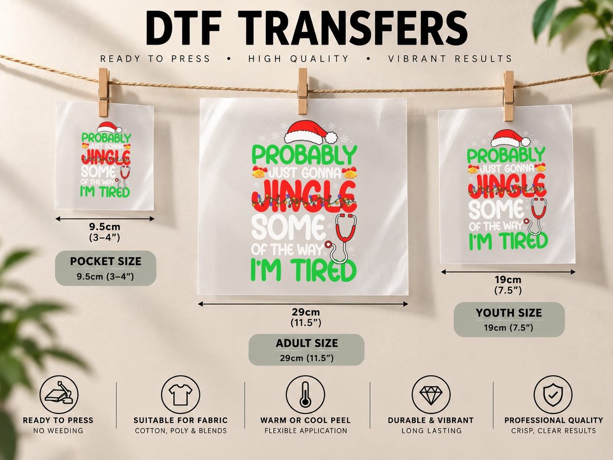 Probably Just Gonna Sing Some of the Way I'm Tired DTF Transfer Iron On