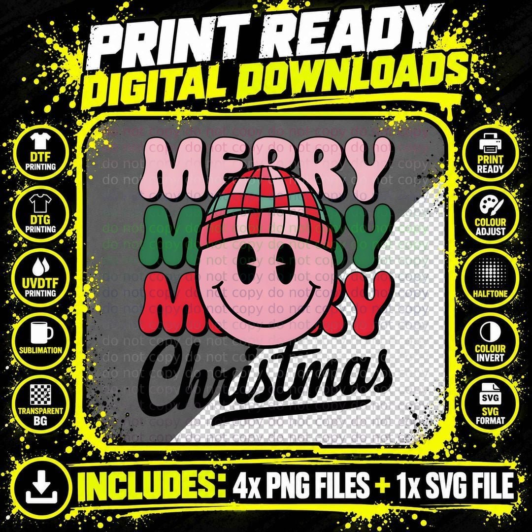 Red Polka Dot Bow Christmas T-Shirt Png SVG Digital Bundle