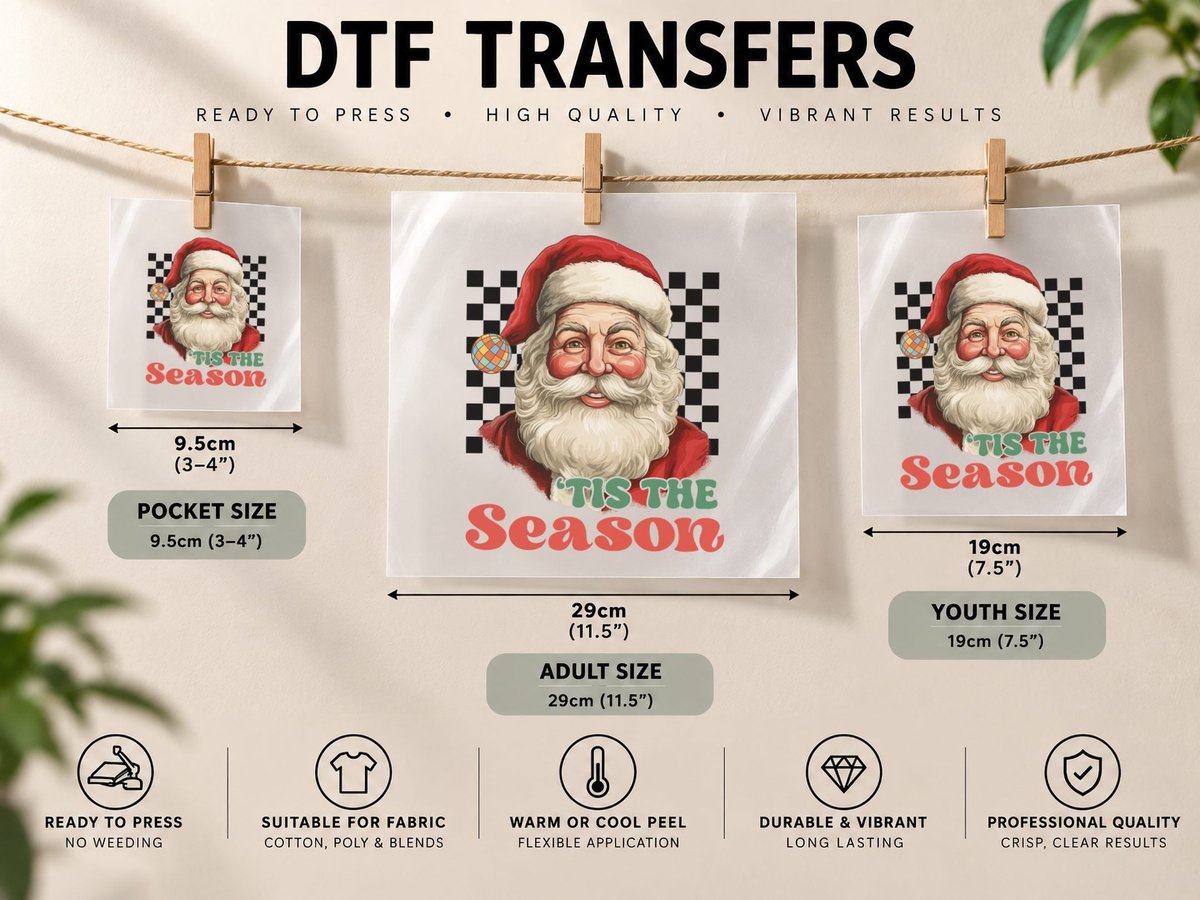 Red White Striped Bow Christmas, Christmas Graphic DTF Transfer Iron On
