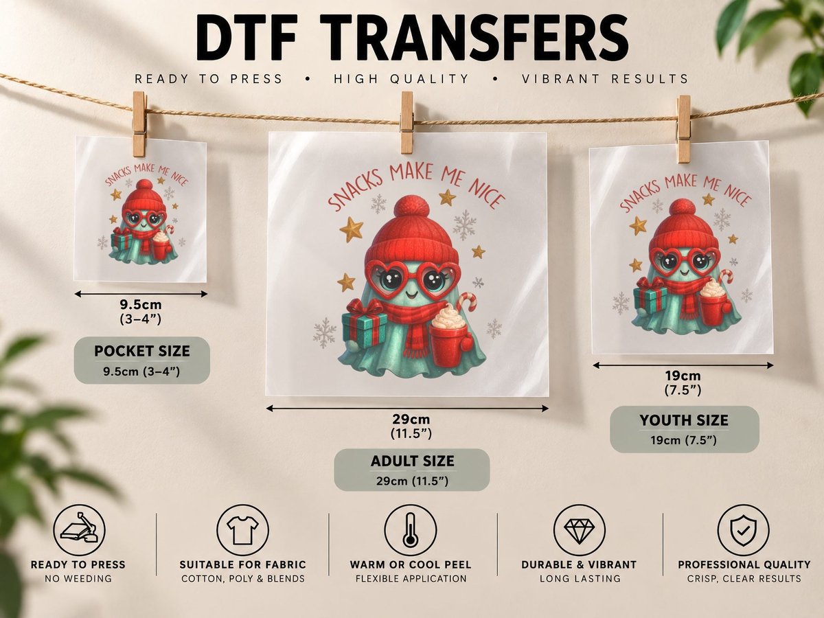 Snacks Make Me Nice Christmas, Funny Xmas, Ugly DTF Transfer Iron On