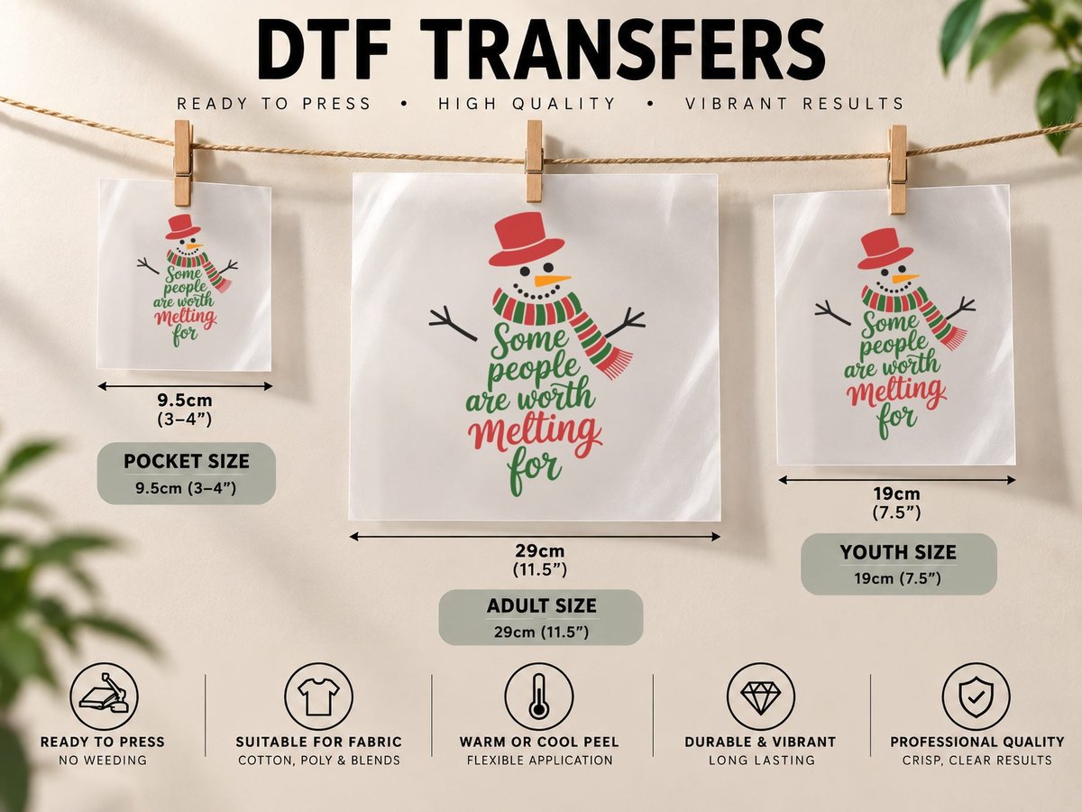 Some People Are Worth Melting for Christmas, Funny Xmas DTF Transfer Iron On