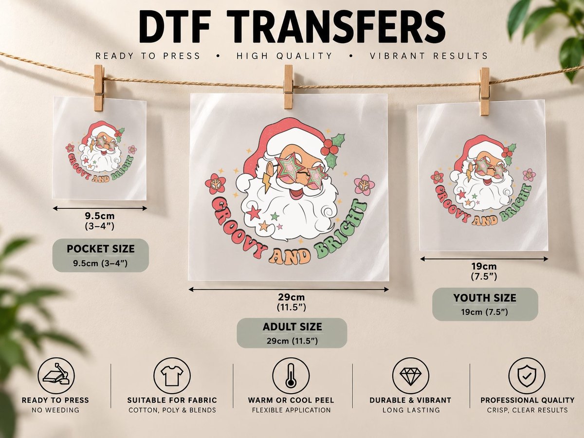 Sparkling Disco Bow Christmas, Christmas Graphic DTF Transfer Iron On
