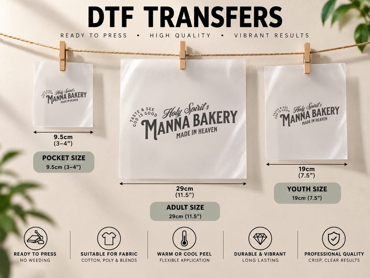 Taste and See God Is Good DTF Transfer Iron On