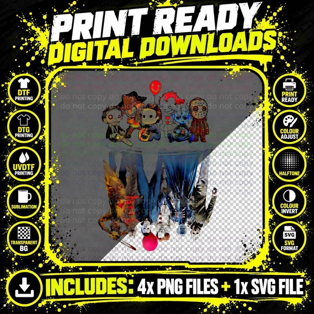 The Nightmare Before Christmas Halloween Horror Png SVG Digital Bundle