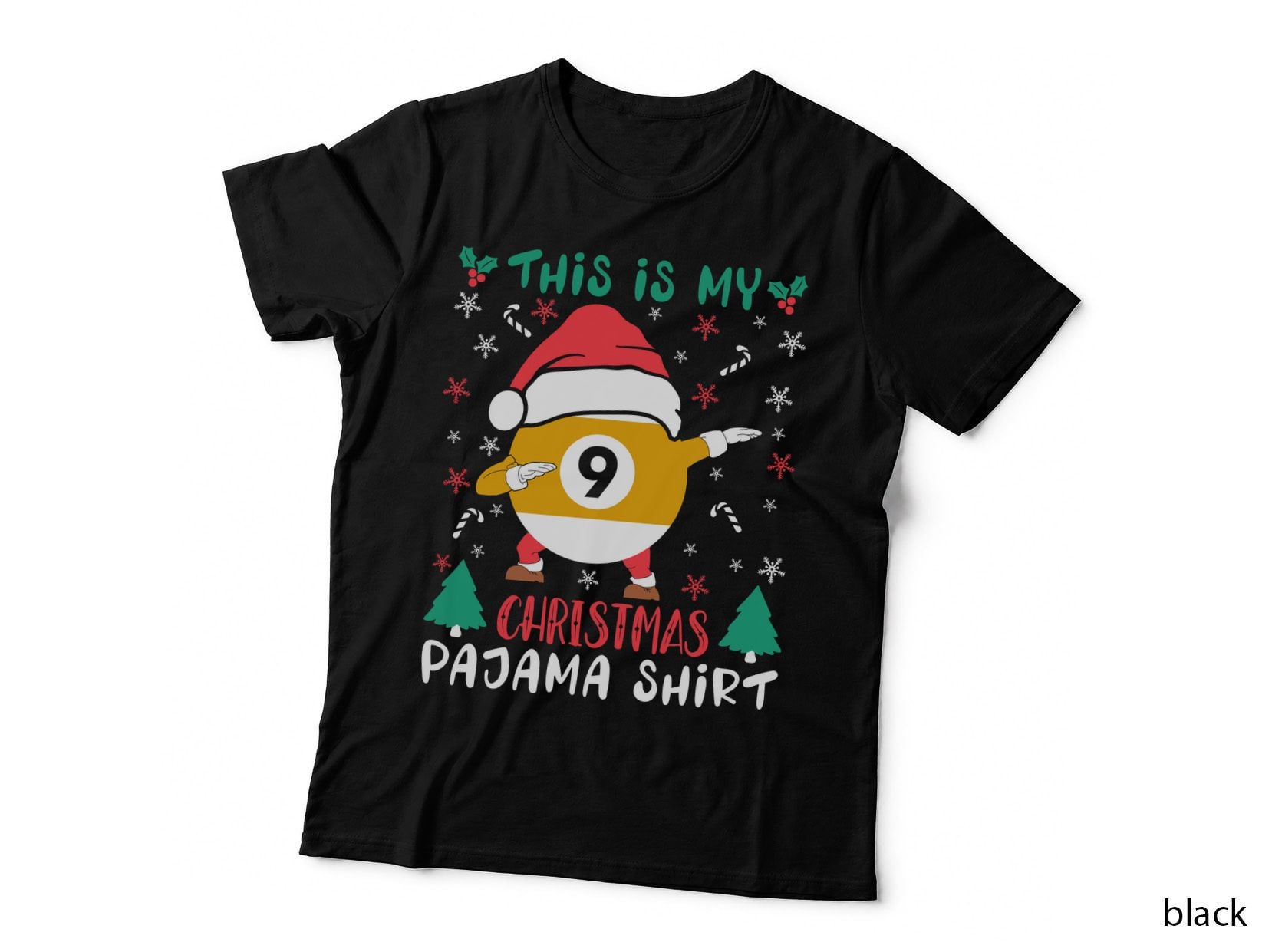 This Is My Christmas Pajama Shirt Billiards T-Shirt
