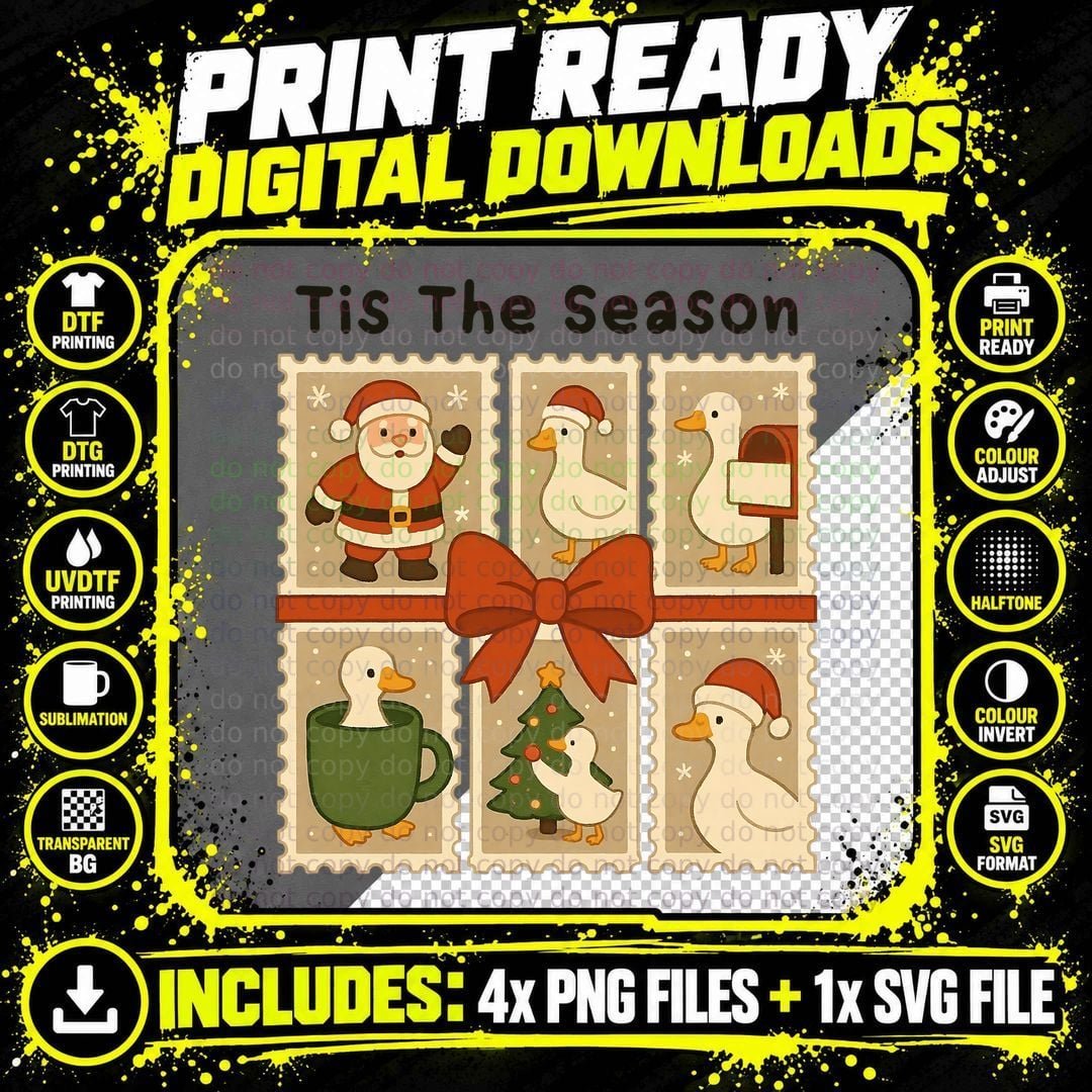 Tis the Season Christmas T-Shirt, Funny Xmas Tee Png SVG Digital Bundle