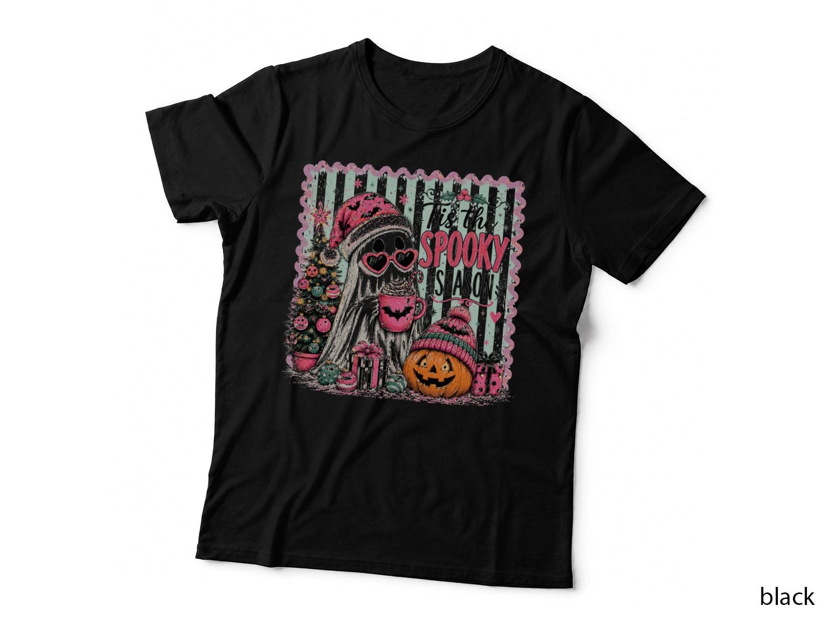 Tis the Spooky Season Halloween T-Shirt, Ghost Spooky Season Festive Holiday