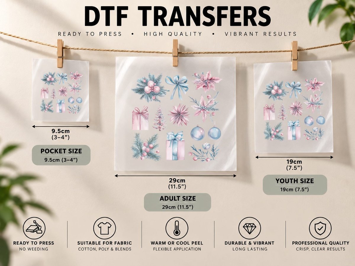 Winter Wonderland Christmas Decorations Winter DTF Transfer Iron On