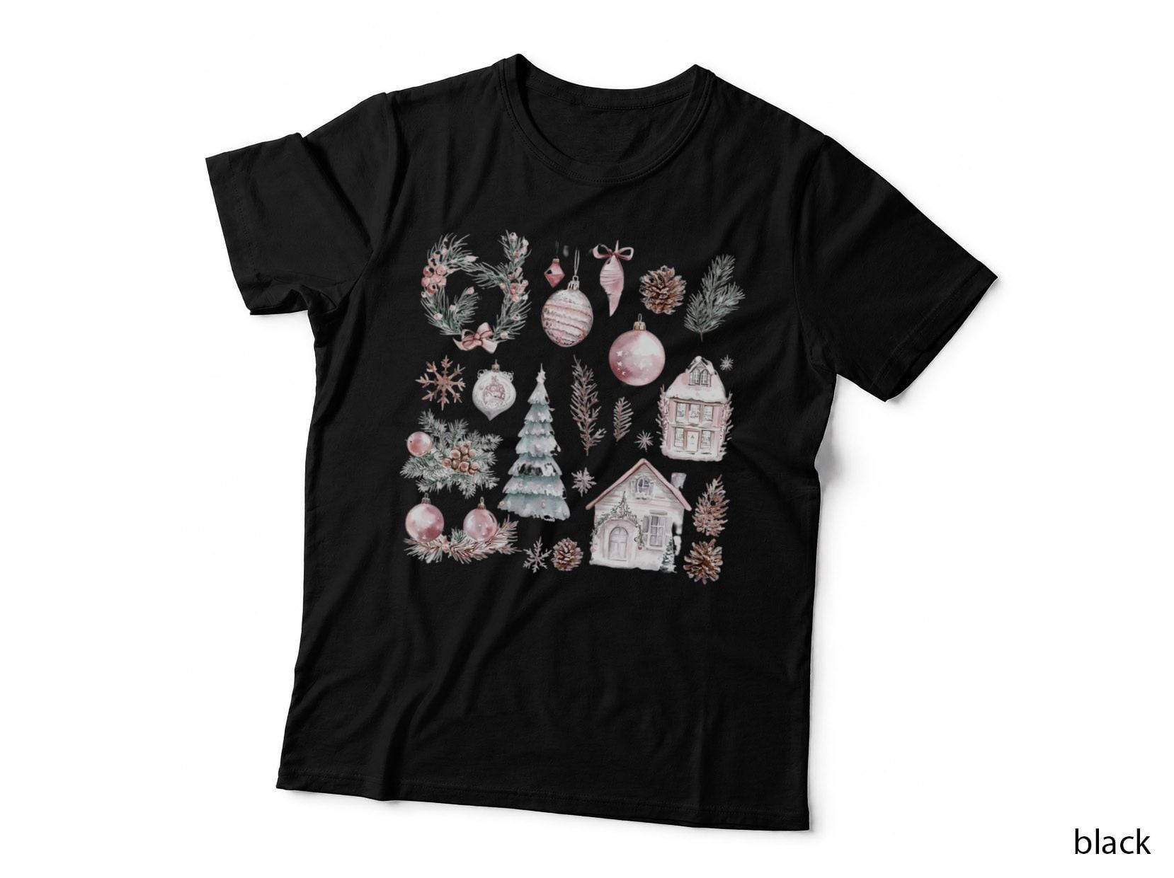 Winter Wonderland Christmas Ornaments Winter T-Shirt, Winter Graphic Tee