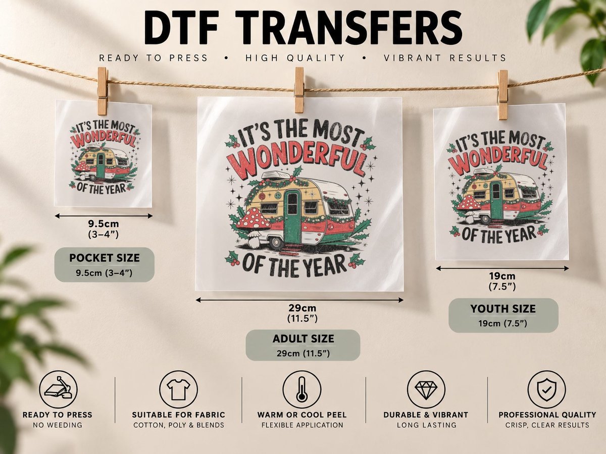 Wonderful Christmas, Funny Xmas, Ugly DTF Transfer Iron On