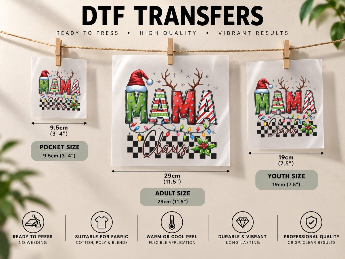 Xmas Claus Christmas, Funny Xmas, Funny Christmas Gift DTF Transfer Iron On