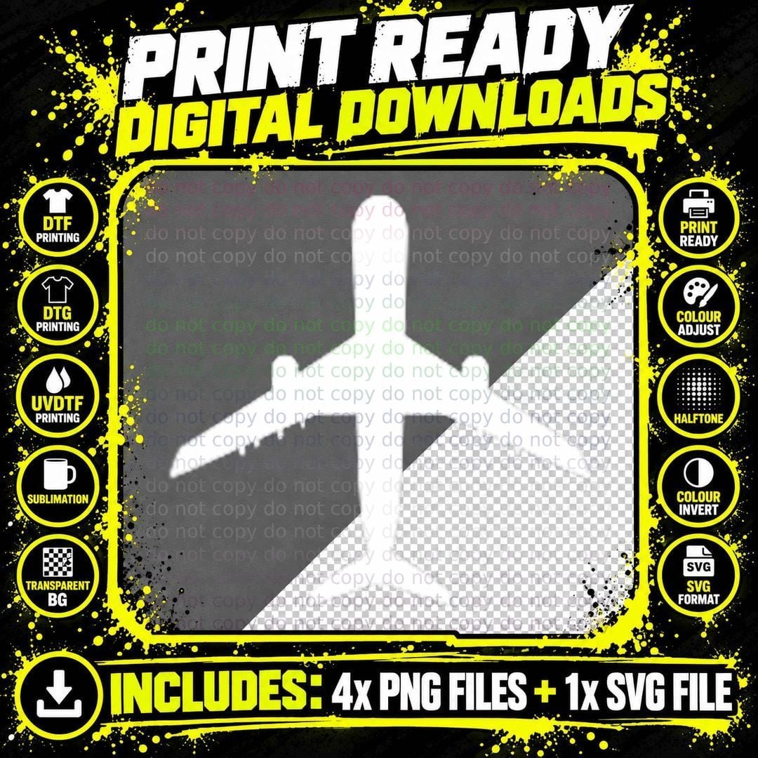 Aviation Geek Airplane Pilot Dad Husband Father's Day Png SVG Digital Bundle