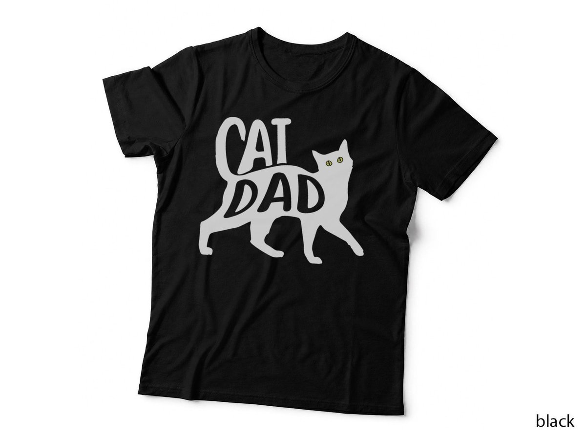 Best Cat Dad Fathers Day Kitty Lover Daddy Papa Christmas T-Shirt