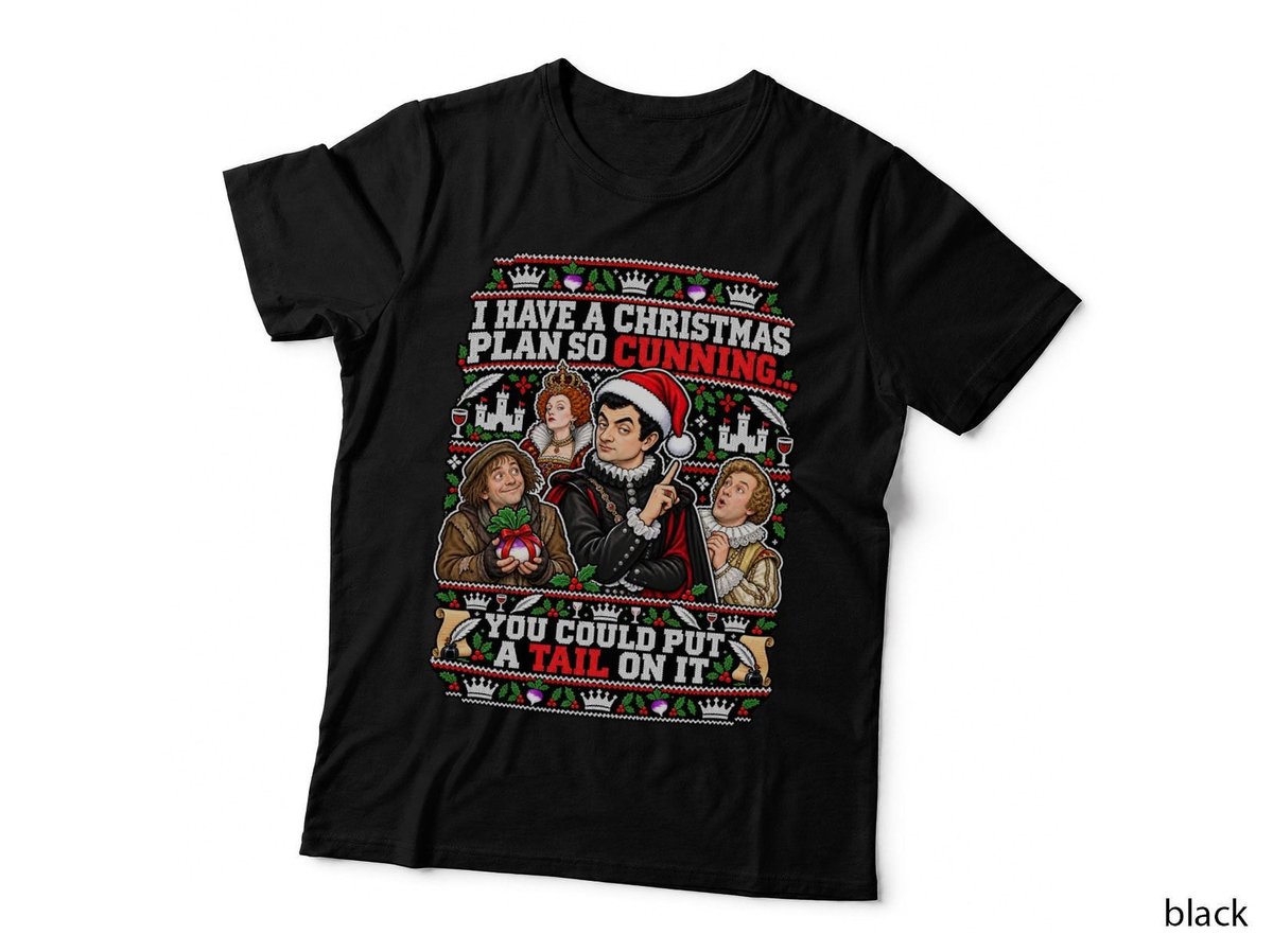 Blackadder Christmas Cunning Plan Baldrick Turnip British Comedy Quote T-Shirt