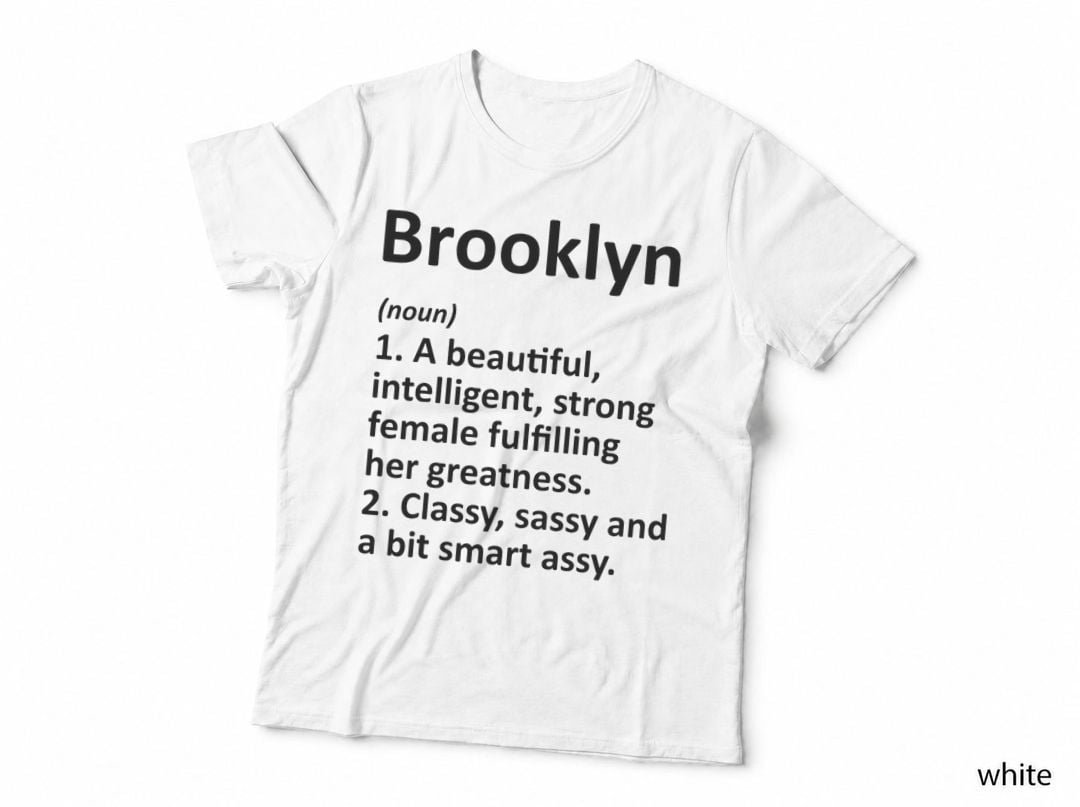 Brooklyn Definition Personalized Name Funny Christmas Gift T-Shirt