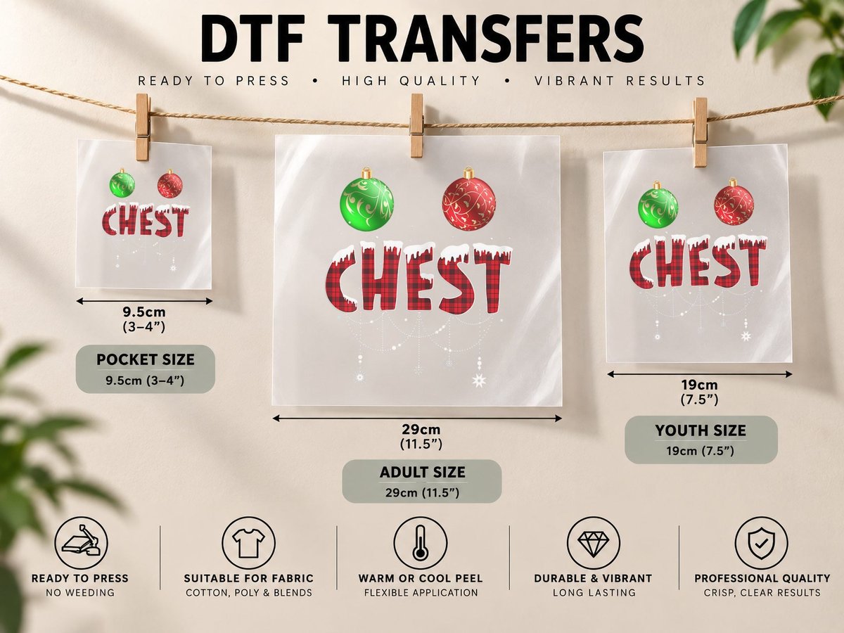 Chest Nuts Funny Matching Chestnuts Christmas Couples Nuts DTF Transfer Iron On