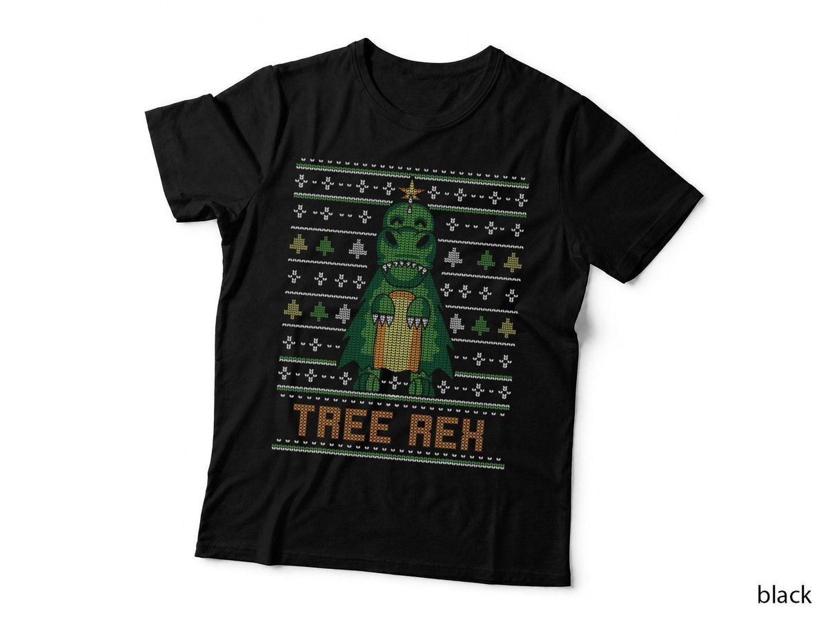 Christmas Dinosaur Tree Rex Xmas Ugly Sweater T-Shirt