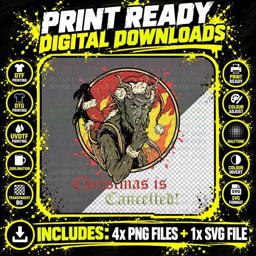 Christmas Is Cancelled T-Shirt Png SVG Digital Bundle