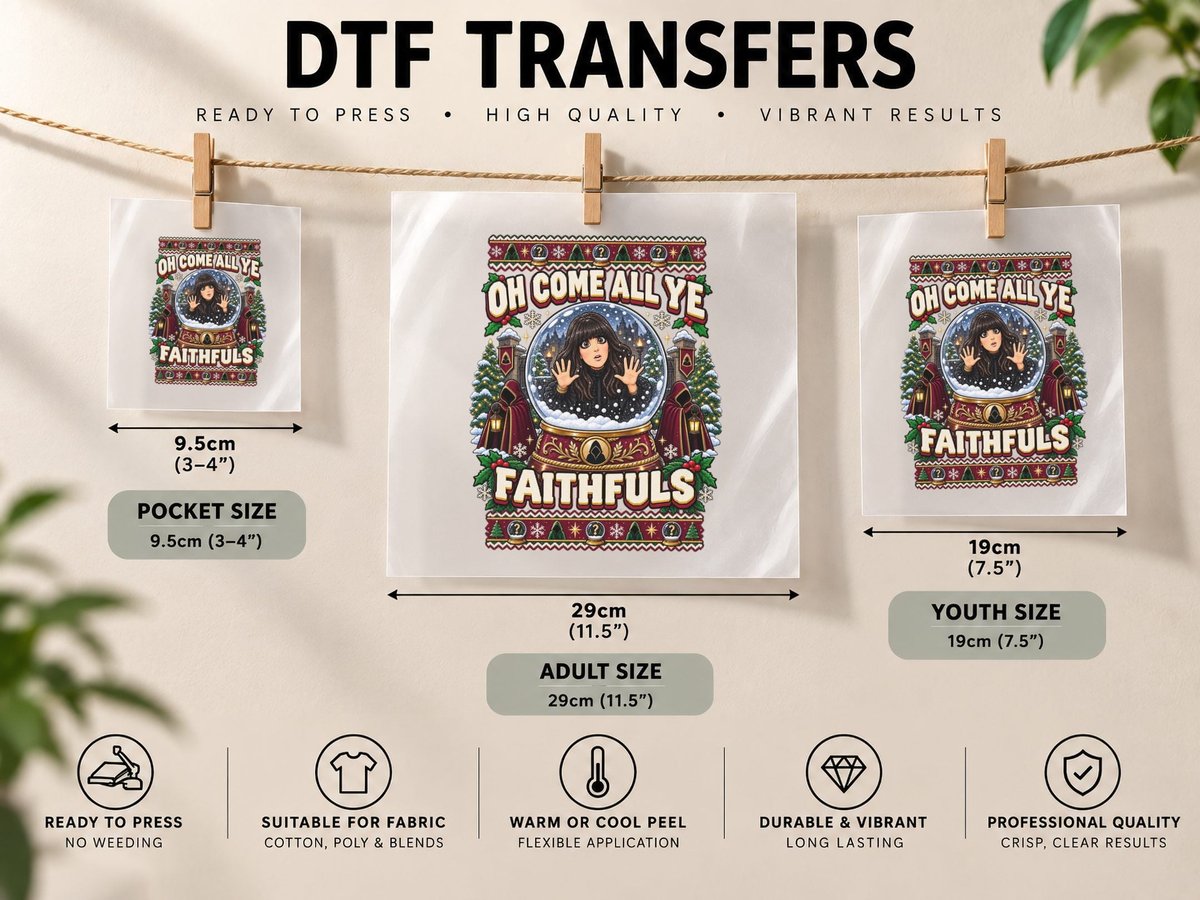 Claudia Winkleman Christmas the Traitors Snow Globe Ugly DTF Transfer Iron On
