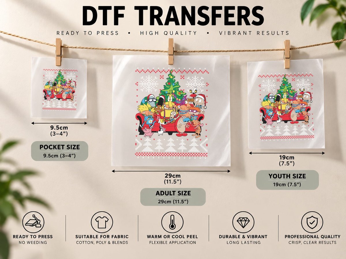 Complete Nick 90s Ugly Christmas, Vintage Holiday DTF Transfer Iron On