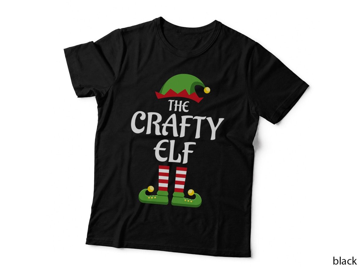 Crafty Elf Family Matching Group Christmas T-Shirt