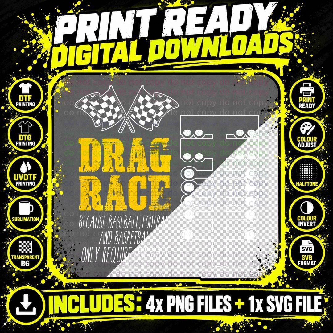Drag Racing Christmas Tree Design, Racing Design Png SVG Digital Bundle
