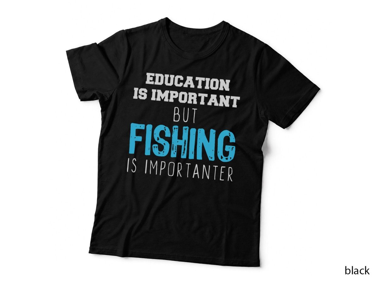 Education Is Important but Fishing Is Importanter Christmas T-Shirt