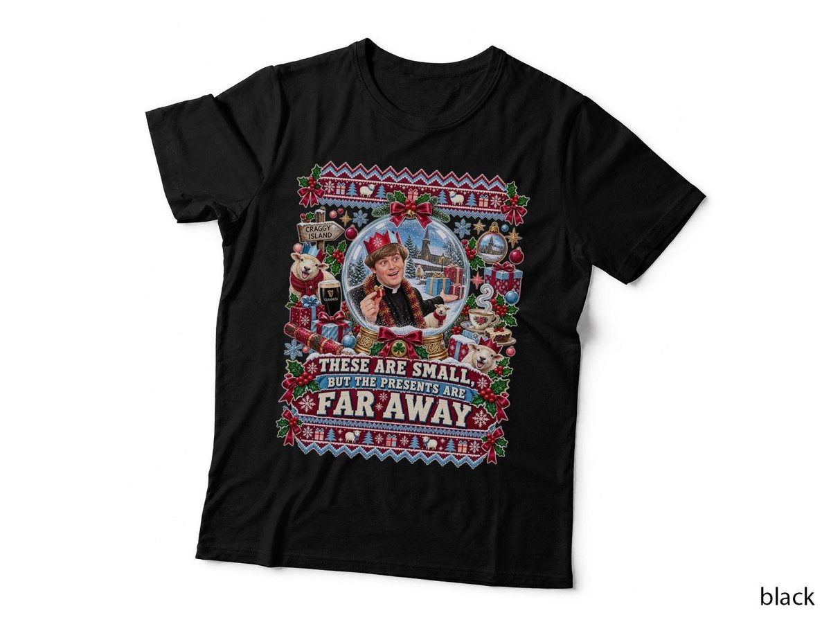 Father Dougal Snow Globe Christmas Father Ted Irish TV Show Comedy Funny T-Shirt