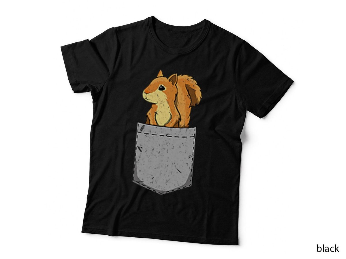 Funny Squirrel in Pocket - Animal Lover Gift Christmas T-Shirt
