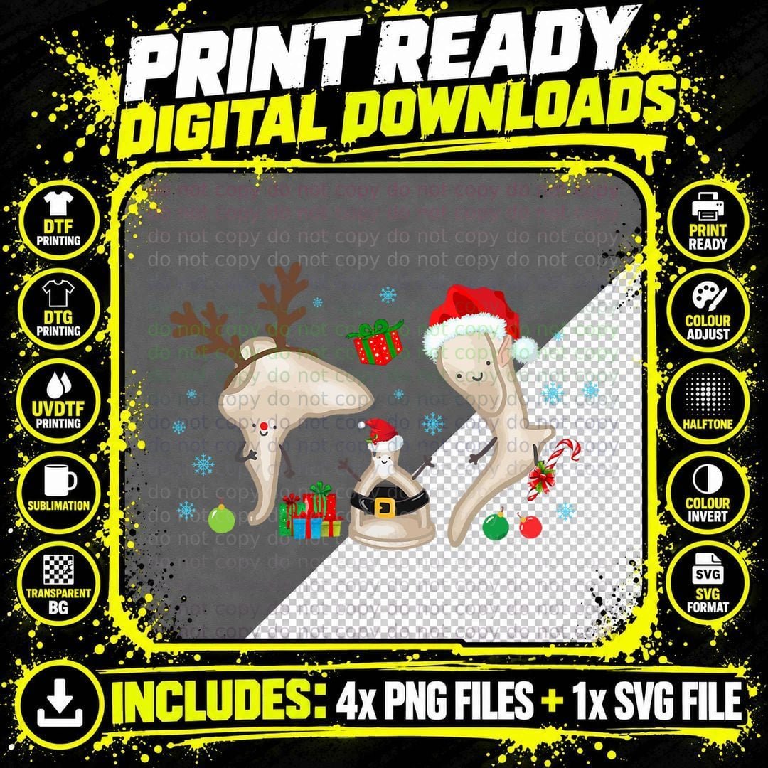 Funny Xmas Vibes Christmas Ossicle Audiology Audiologist Png SVG Digital Bundle