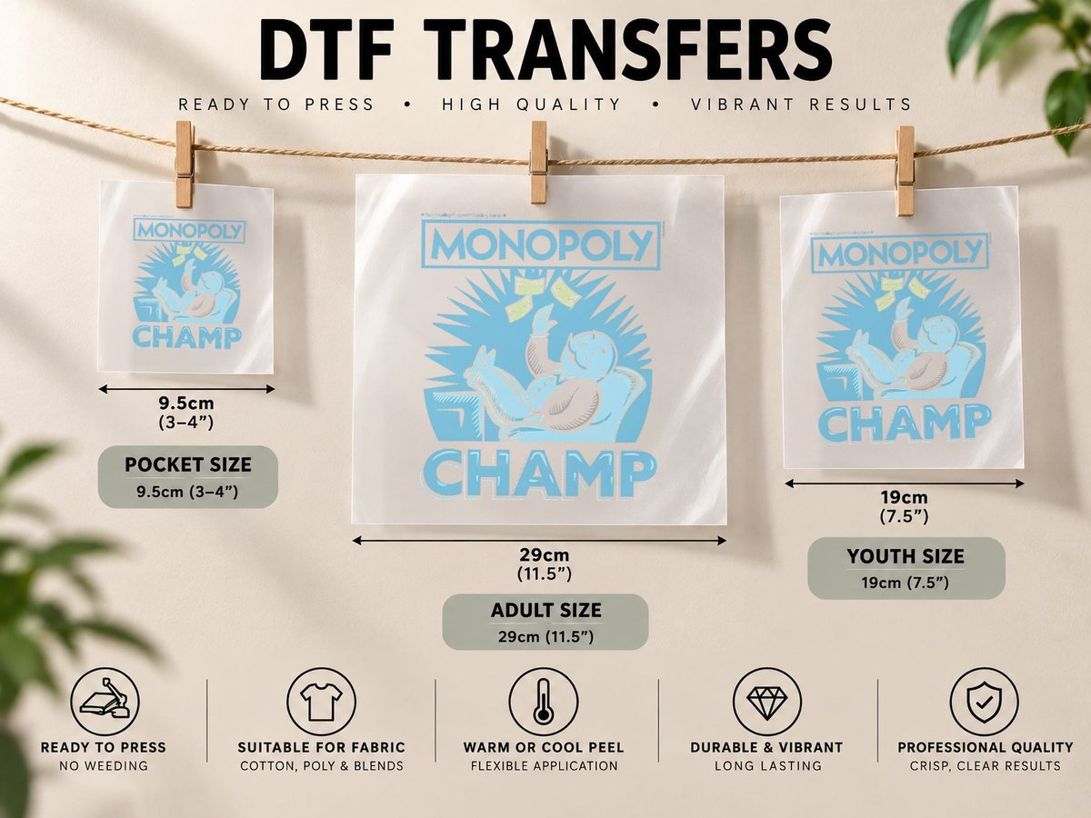 Gamer Champ, Board Game, Christmas Family Games DTF Transfer Iron On