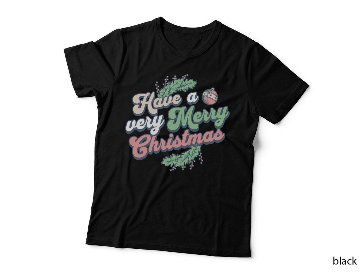 Have a Very Merry Christmas Retro Vintage Holiday Xmas T-Shirt