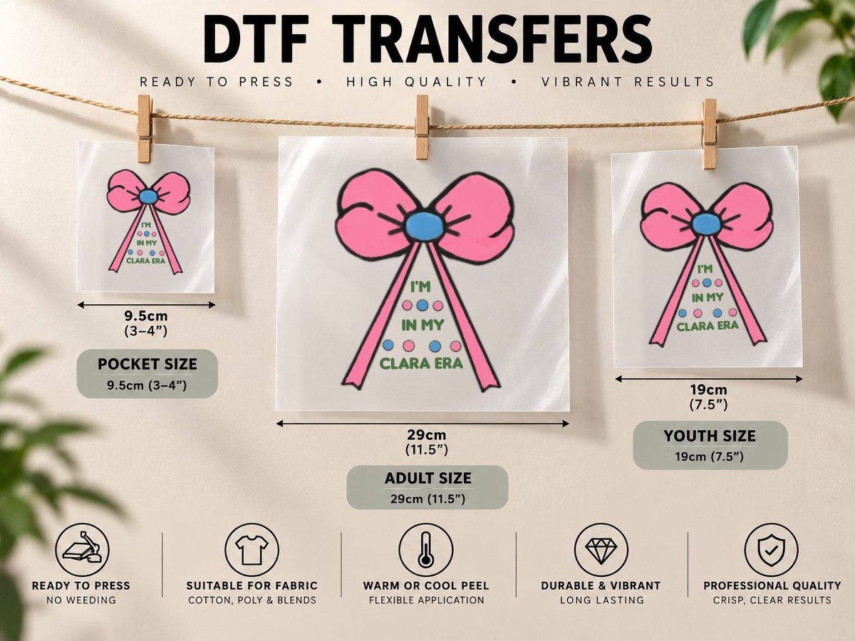 I'm in My Clara Era Nutcracker Ballet Gift Ideas DTF Transfer Iron On