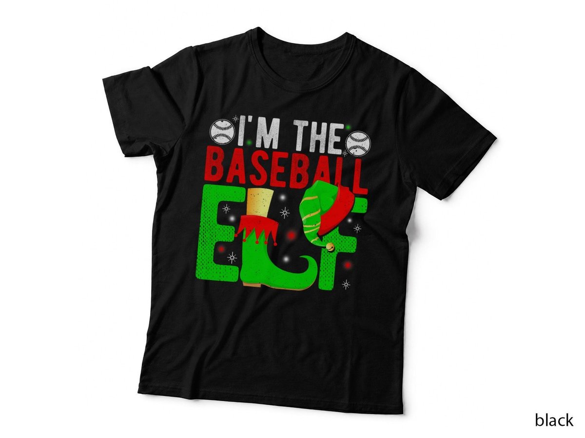 I'm the Baseball Elf Reindeer Christmas Santa Claus Sport T-Shirt