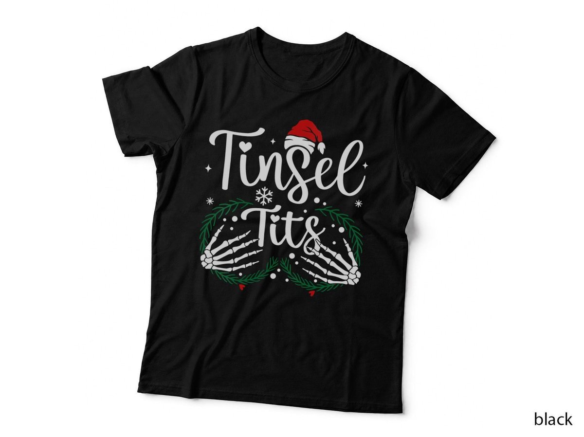 Jingle Balls Tinsel Tits Matching Christmas Couples Shirt T-Shirt