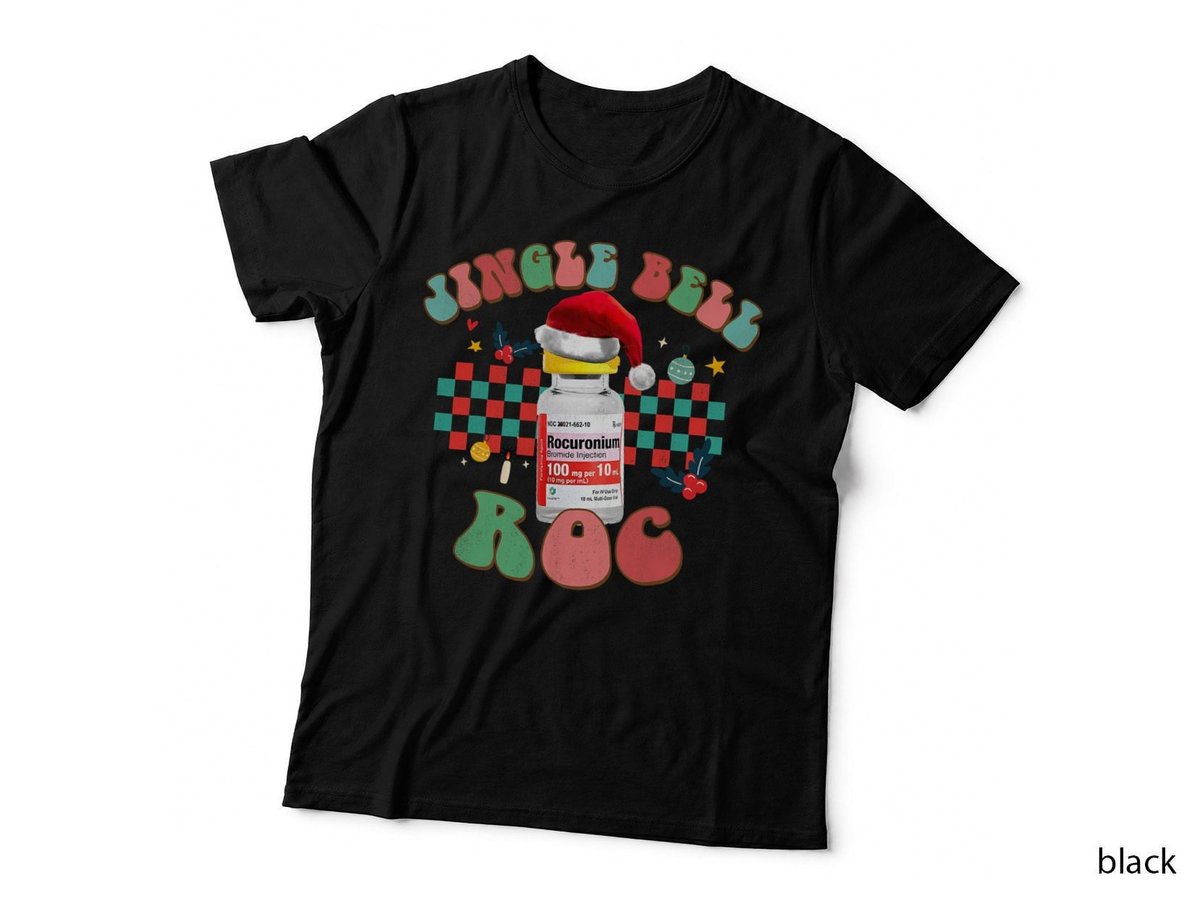 Jingle Bell Roc Christmas CRNA ICU Medical Nursing Women T-Shirt