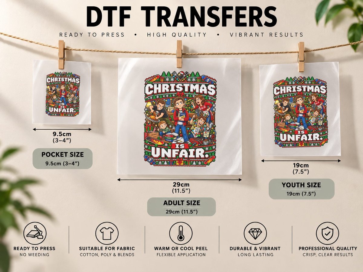 Malcolm Christmas in the Middle TV Show Funny Holiday DTF Transfer Iron On