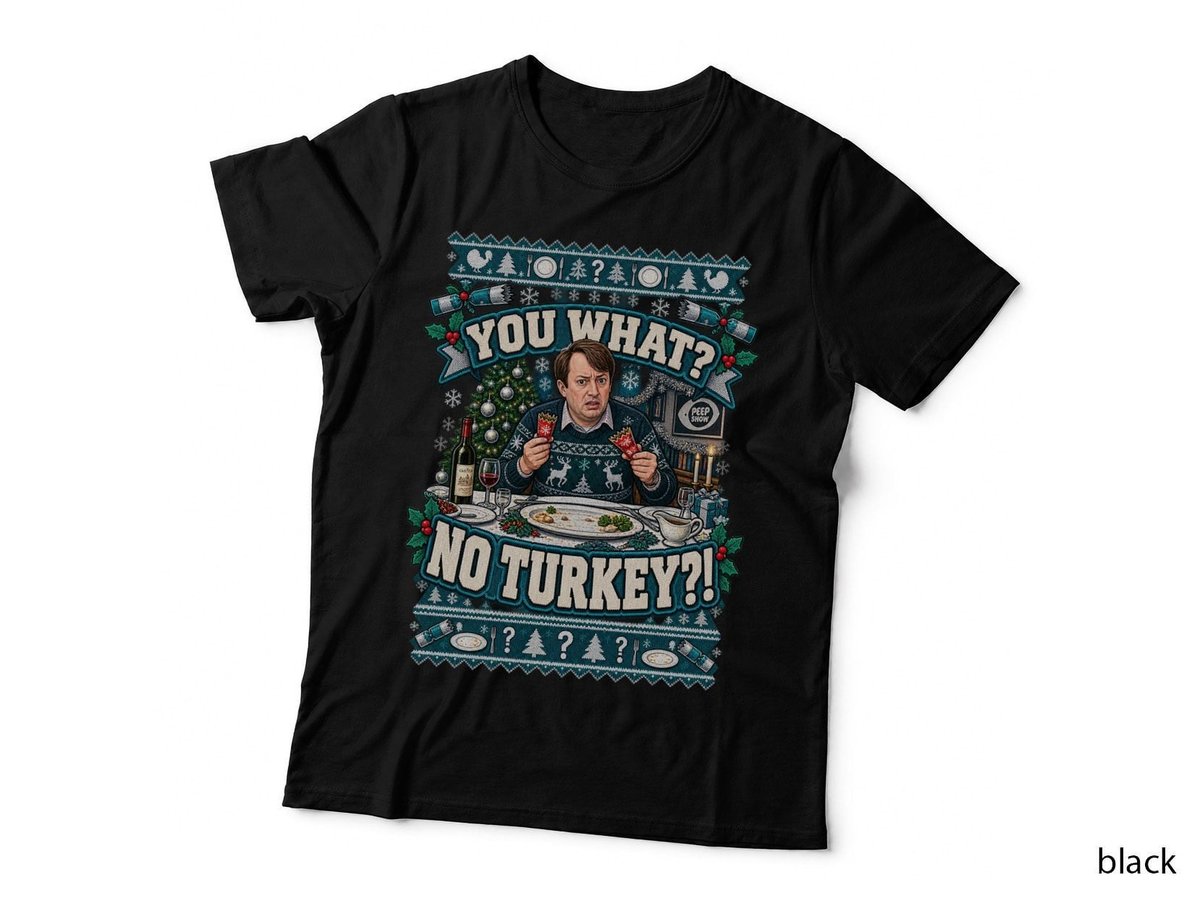 Mark Corrigan Christmas Sweater Peep Show No Turkey British Comedy TV T-Shirt