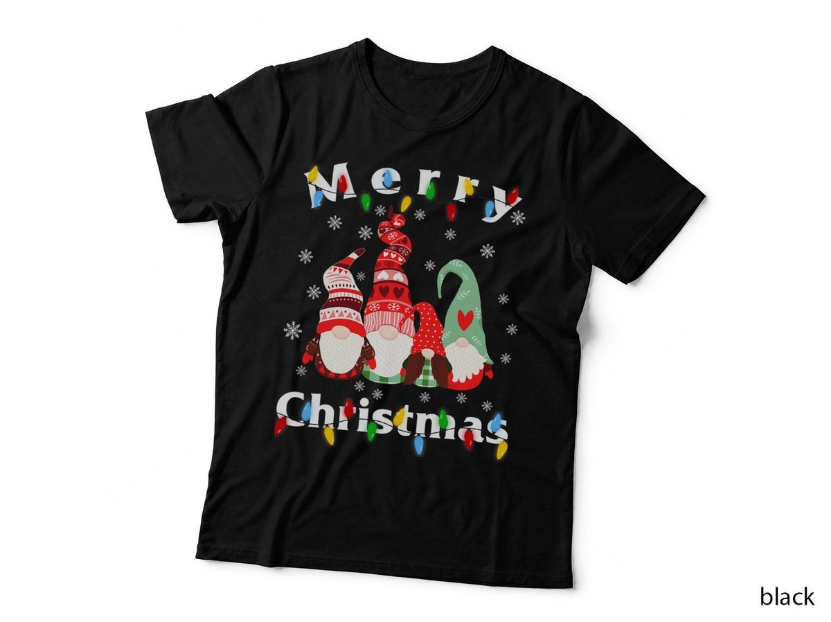 Merry Christmas Light Gnome Pajamas T-Shirt
