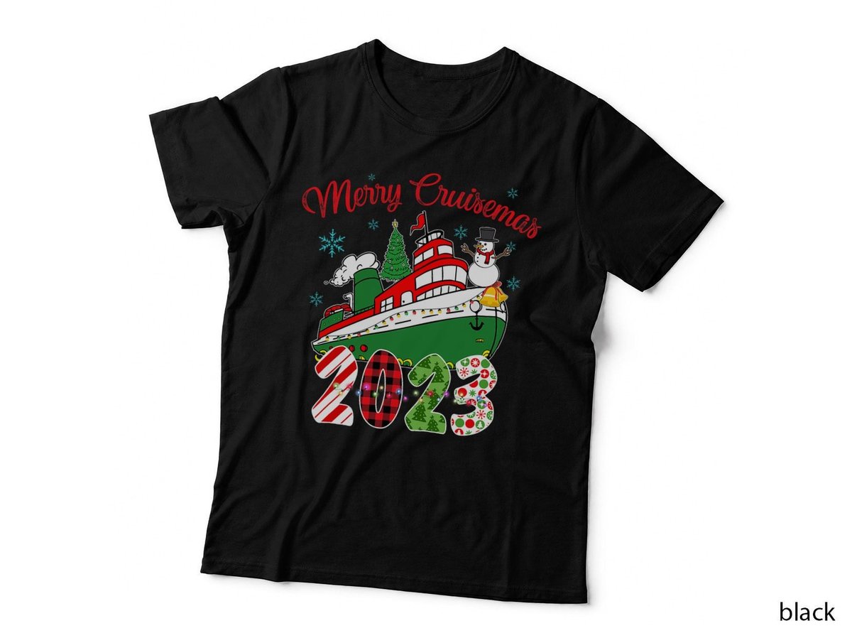 Merry Cruisemas Family Cruise Christmas Boat Trip T-Shirt