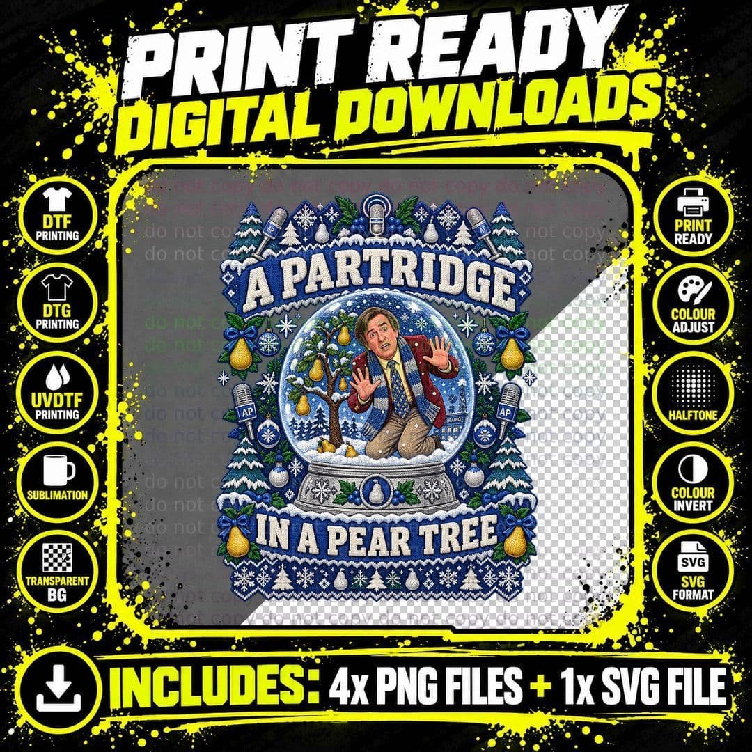 Partridge Christmas Shirt a Partridge in a Pear Tree Png SVG Digital Bundle