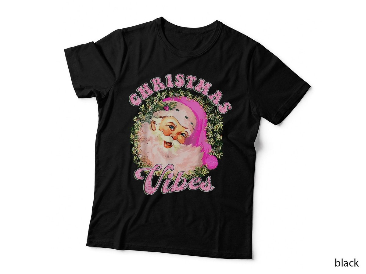 Pink Santa Claus Pink Christmas Ugly Sweater Men Women T-Shirt