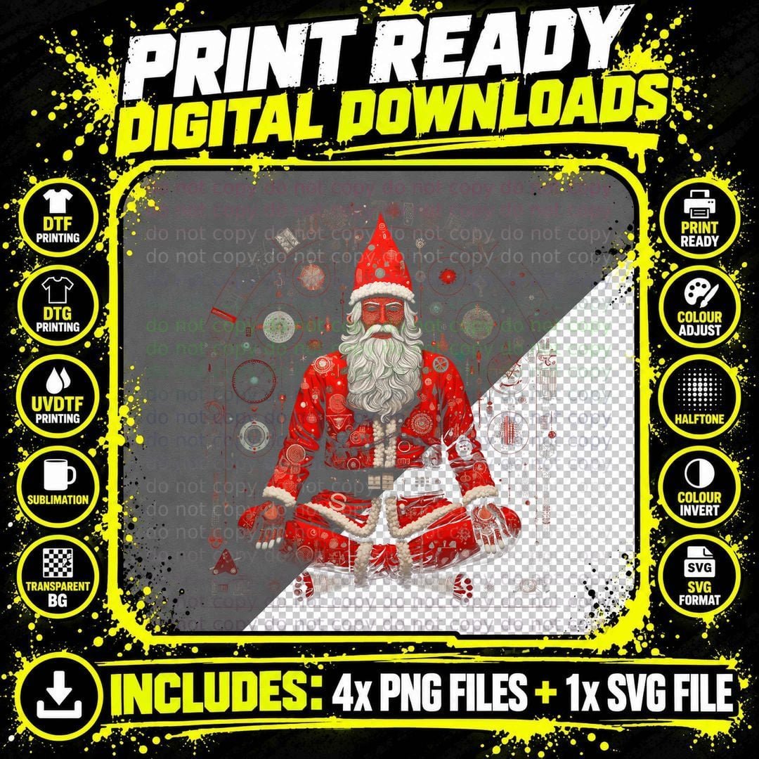 Retro American Santa Clause Vintage Christmas 26 T-Shirt Png SVG Digital Bundle