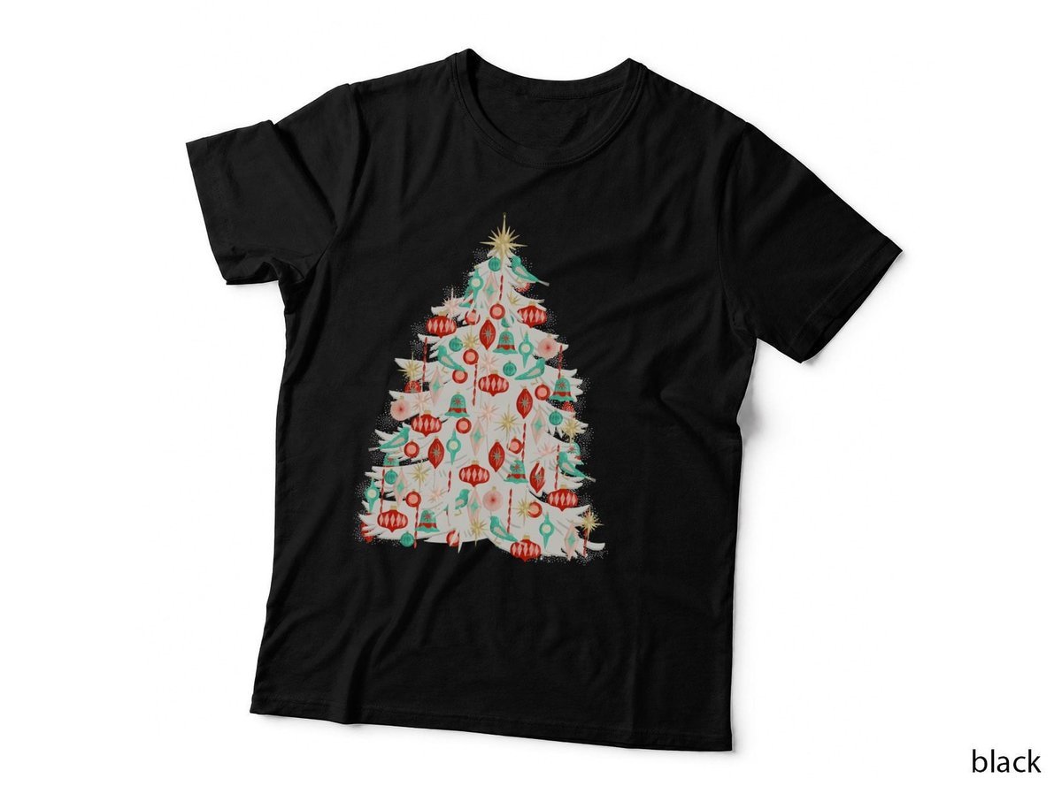 Shiny Ornaments Christmas Tree T-Shirt