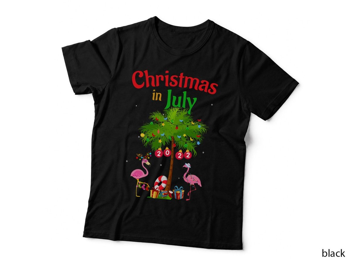 Summer Holiday Beach Vacation Christmas in July Funny Gift T-Shirt
