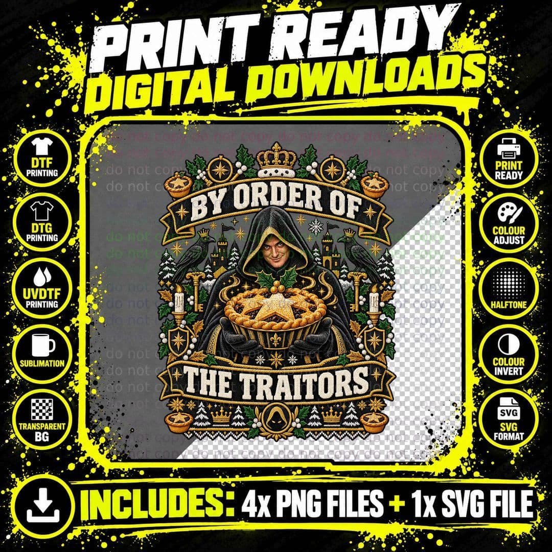 The Traitors Christmas Shirt by Order of the Traitors TV Png SVG Digital Bundle