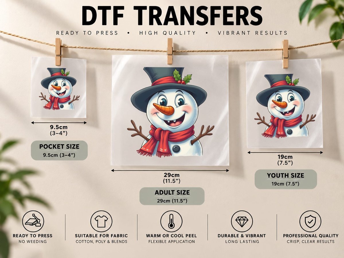 Traditional Christmas Portrait Graphic, Holiday 4 DTF Transfer Iron On