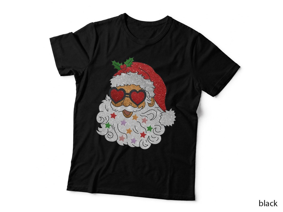 Vintage Santa Claus Sunglasses Christmas Family Pajamas Xmas T-Shirt