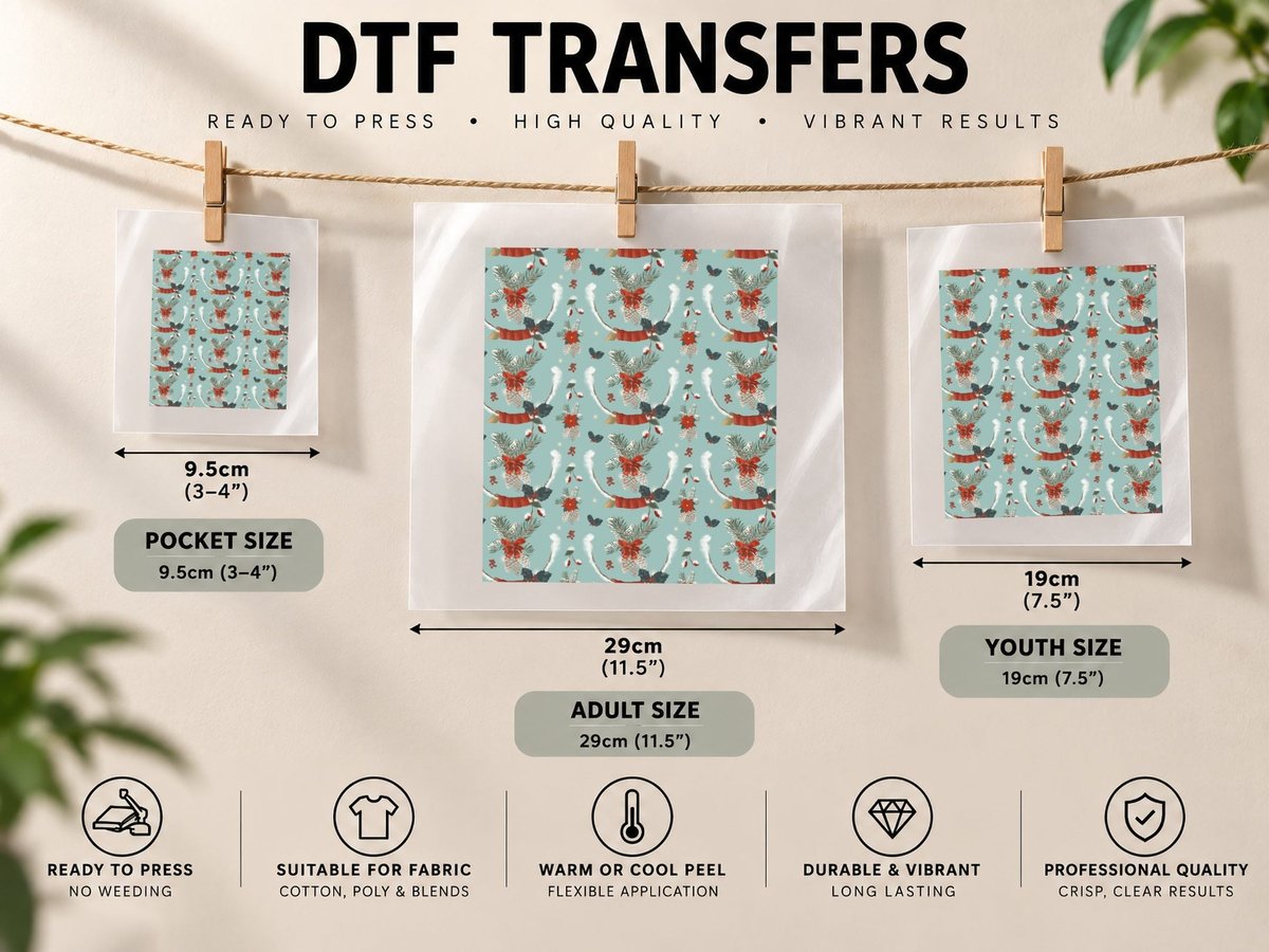 Waiting for Christmas DTF Transfer Iron On